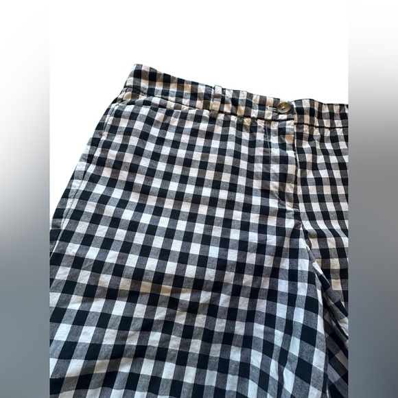 Talbots Women’s Black Checker Gingham The Perfect Short Size 6 Preppy - Picture 3 of 7